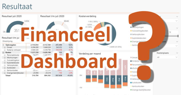 Financiële dashboards die de klant wél gebruikt